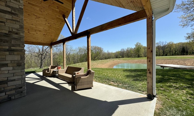 Emden Other | Modern Farmhouse on 50 Secluded Acres - Near Mark Twain Lake!