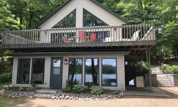 Townsend House | Modern Home on Quiet Lake, Townsend WI