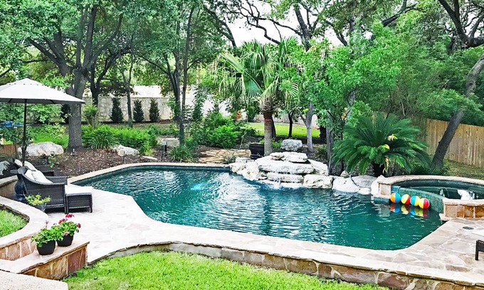 North San Antonio - SAT House | Modern Home w/Beautiful Pool, Spa & Yard Family-Friendly in Convenient location