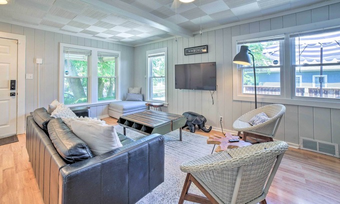 Miller Beach House | Modern Home w/ Grill, Steps to Lake Michigan!