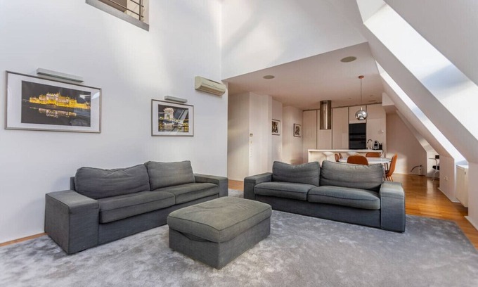Erzsebetvaros Apartment | Modern Penthouse Terrace Hot Tube