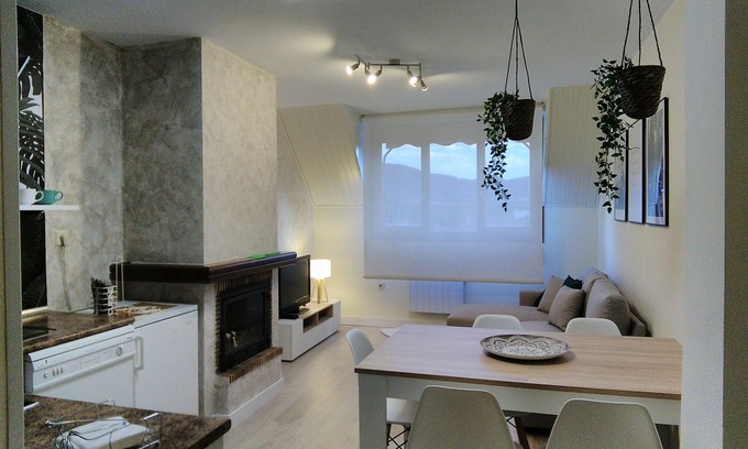 Jaca Apartment | Modern Penthouse with Pool, Parking, and Ski Storage in Jaca