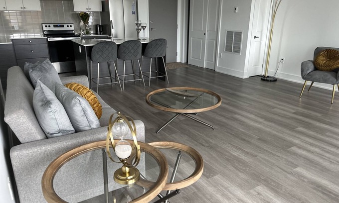 Fenelon Falls Apartment | Modern, spacious two bedroom condo with a lake view from windows and balcony