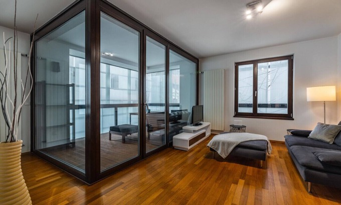 Karlin Apartment | Modern spacious flat with a terrace and a parking
