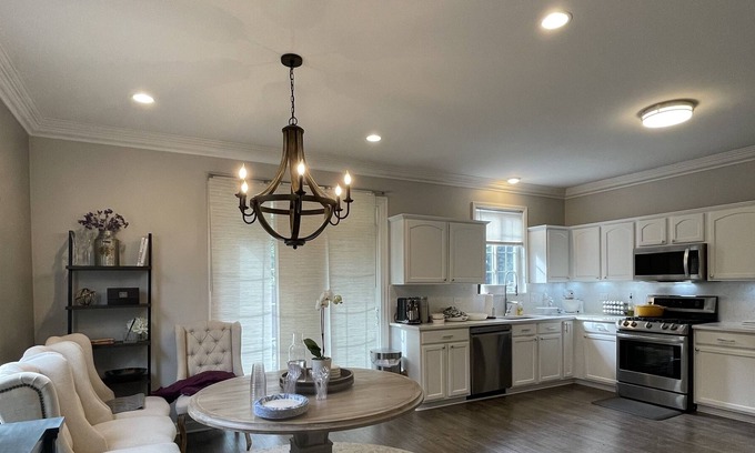 Elgin House | Modern Townhome with a theater room & gym area