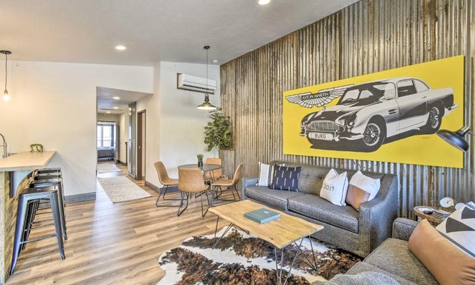 Elkhart Lake House | Modern Townhome with Deck - half Mi to Elkhart Lake!
