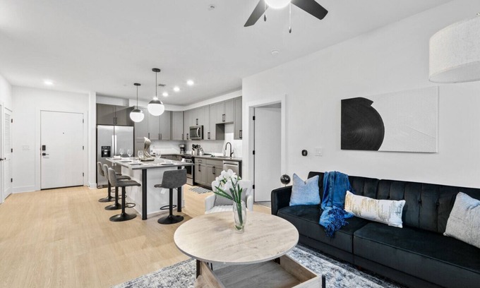 Five Points South Apartment | Modern Vibes: 2-Bedroom Condo & Secure Parking