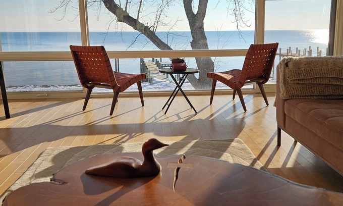 North Beach House | Modern Waterfront House with amazing views of the Chesapeake Bay and a dock!