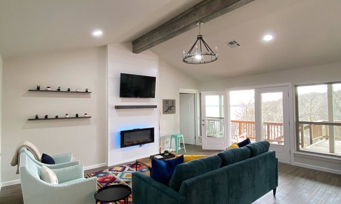 Cleora House | Modern, Waterfront Lake House in Private Cove with Remarkable Deck!