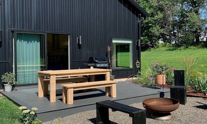 Hobart House | Modern Western Catskills Home with Mountain Views.