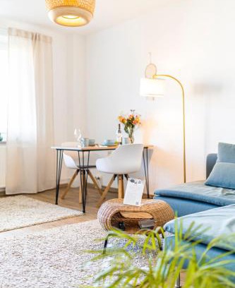 Jena-Nord Apartment | Modernes 2-Zimmer-Apartment mit Balkon und Netflix