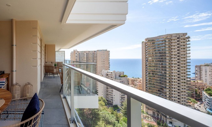 Beausoleil Apartment | Monaco à pied - Piscine et vue mer