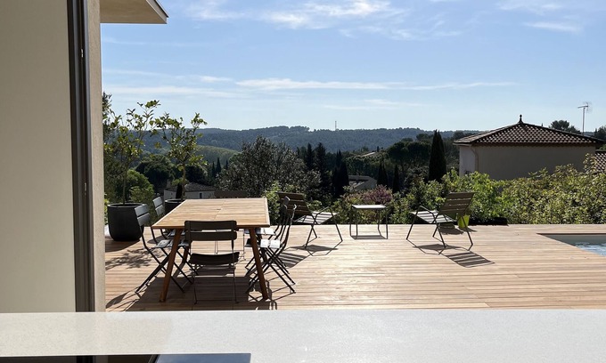 Montferrier-sur-Lez House | Montpellier - House with swimming pool and exceptional view 10min from the center