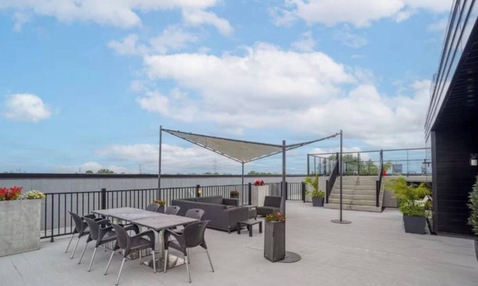 Ahuntsic-Cartierville Apartment | Montreal Skyline Sanctuary – Chic & Cozy Living