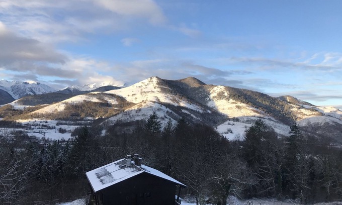 Aste Ski Chalet | Mountain chalet with garden and magnificent view