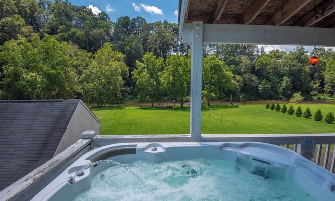 Crumpler House | Mountain Magic - Hot Tub + Fire Pit & Covered Pavilion Right On the River!