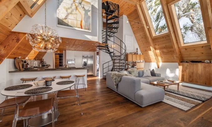 Tahoe City Cabin | Mountain Modern The Tahoe A-Frame w/Private Pier!