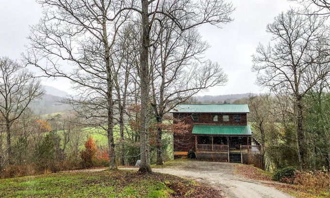 Murphy House | Mountain View Home w/Private Hot Tub, Game Room, & Relaxing Creek on Property
