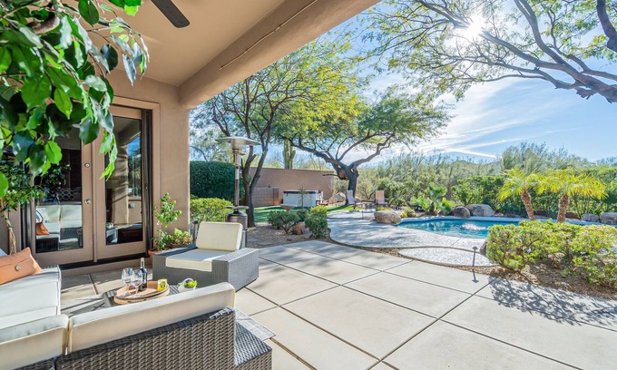 Pinnacle Peak House | Mountain View, Private Backyard, Hot Tub, Gym, Great Master Suite!
