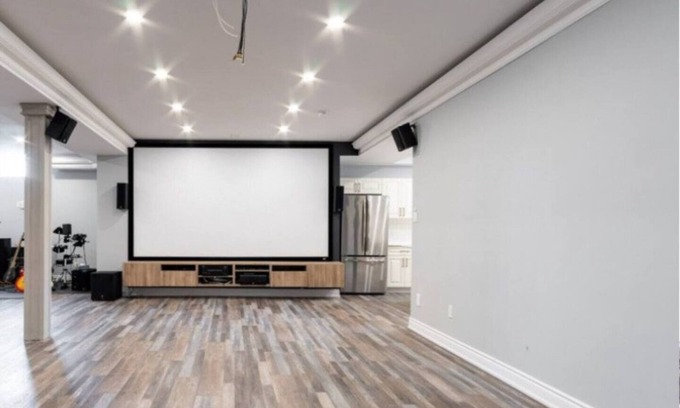Brampton Apartment | Movie Nights in a comfy 2 Bedroom basement