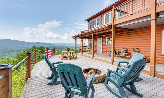 Murphy Cabin | Mtn-View Cabin: Deck & Pets Welcome in Murphy