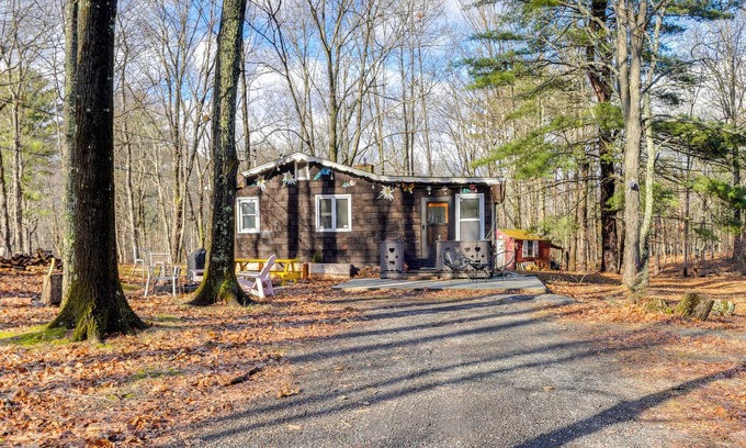 Round Top Cabin | Mtn Views + On-Site Hiking Trails: Catskills Cabin