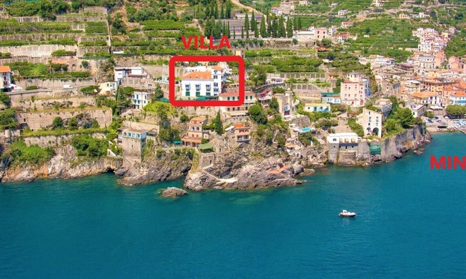 Ravello Villa | Multy-Storey Villa 🏡 Sea Access 🏖️ Jacuzzi ❤️ Sauna ❤️ Parking 🅿️ Solarium 🌞