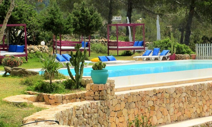 Sant Antoni de Portmany Villa | My Rental Homes - Villa Sun with large terrace with swimming pool