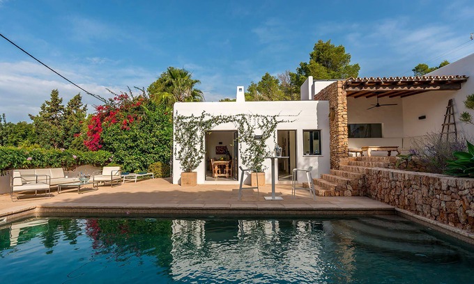 Sant Antoni de Portmany Villa | My Rental Homes - Can Blanca with private swimming pool, nice garden and barbecue