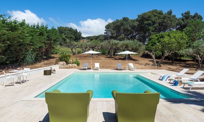 Salemi Villa | My Rental Homes - Green Villa immersed into a Mediterranean garden with heated pool