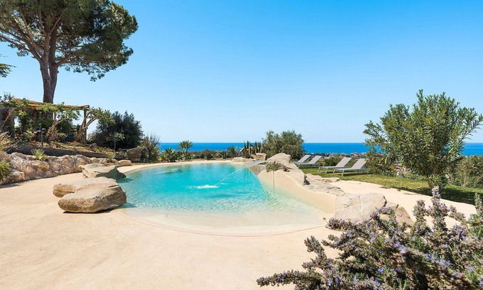 Capo d'Orlando Villa | My Rental Homes - Villa Milo with pool, hot tub, garden, sea view