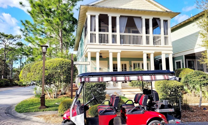 Santa Rosa Beach House | Near Watercolor/Seaside/Beach Access-Great Reviews,Free Cart,2 Pools,Beach Gear