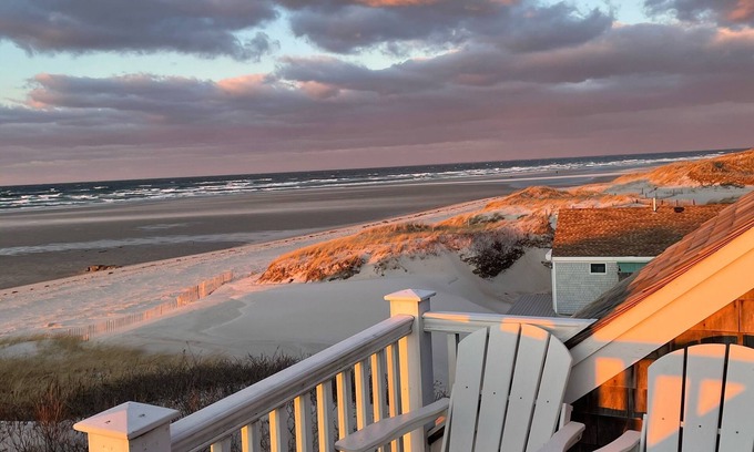 Dennis House | Nestled In The Sand On Private Mayflower Beach Area! Amazing Views!