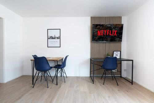 Innenstadt Apartment | NEU Mozarthaus Center Netflix Arbeitsplatz