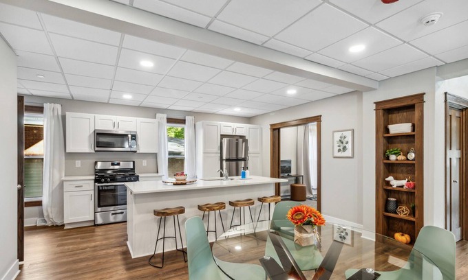 Ames Apartment | NEW! 1.5 blocks to ISU! 2 Bed with Office, Parking