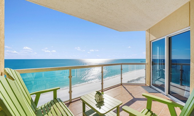 Pensacola Beach Condo | NEW 15th Floor Gulf View - Balcony - Pool - Hot Tub