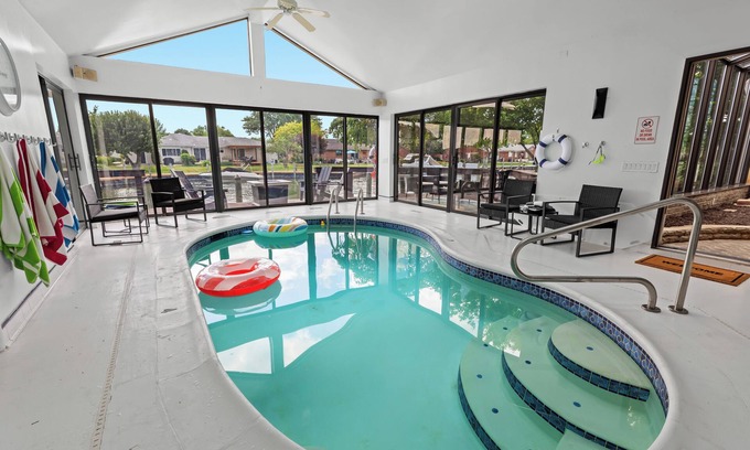 Harrison House | NEW! 4BR | Indoor Pool on the Bay in Boat Town USA