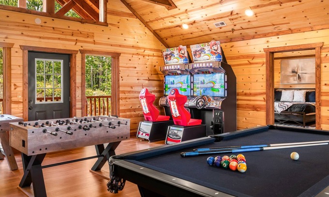 Sevierville Cabin | NEW 8BR Cabin | Heated Pool, Hot Tub, Views