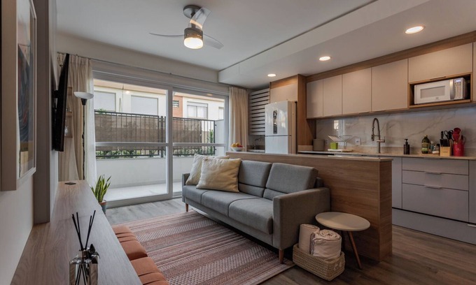 Centro Apartment | New Apartment in the Center of Canoas with 2 Bedrooms and Parking Space