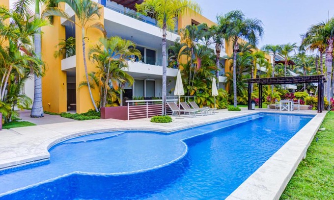 Nuevo Vallarta Apartment | NEW El Tigre Community with Shared Pool and Golf views