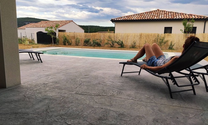 Vallon-Pont-d'Arc Villa | New House with private Swimming pool & air conditionned