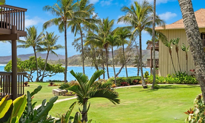 Wailua Condo | New! Lae Nani #621, AC, Ocean View, Tropical Oasis, Steps to Beach and Town