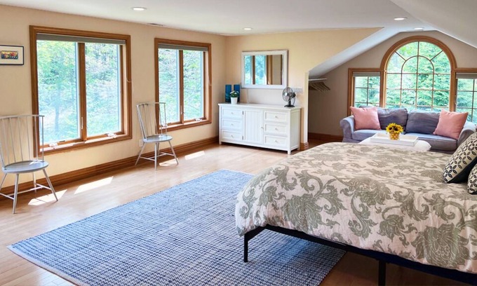 Guilford Apartment | NEW! Large Studio Apartment : Close to the Guilford Green : Pets Welcome!