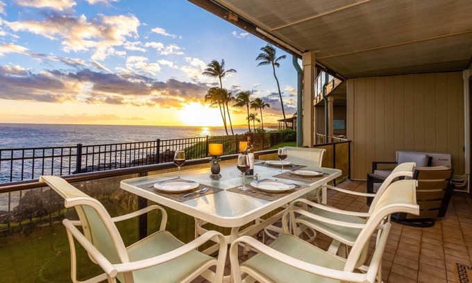 Poipu Condo | New Listing - Stunning Ocean front villa - AC + pool