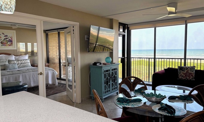 South Padre Island Condo | New Listing/Remodeled.Beachfront In Paradise, Gated Complex, Next to Waterpark