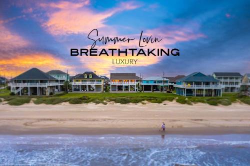 Crystal Beach House | New! Luxurious 3 Bed Sleeps 12 Epic Views Wow
