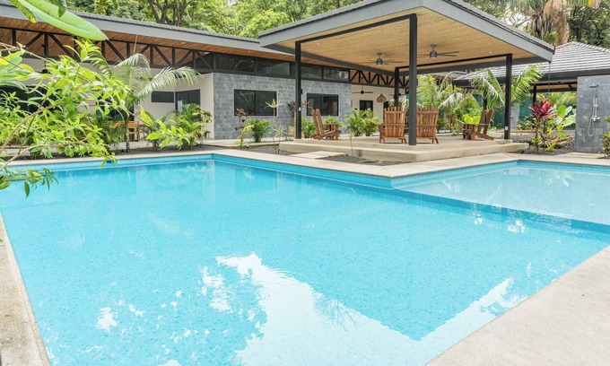 Nosara Villa | New Luxury Villa in central Guiones - walk to the beach, large pool & parking
