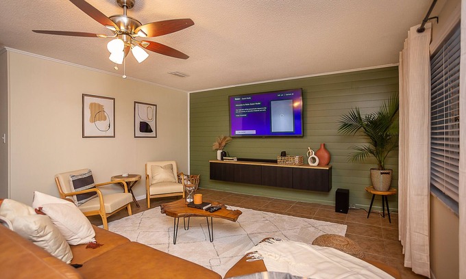 Gainesville House | NEW! Modern Boho Escape Near UF With Game Room!