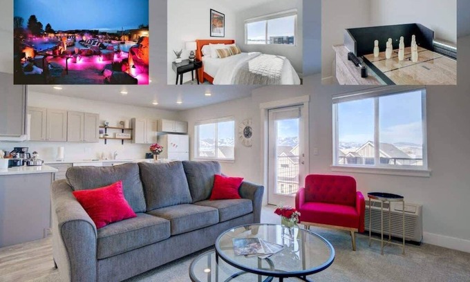 Bozeman Condo | NEW Movie Madness | Mountain Views | Shuffleboard