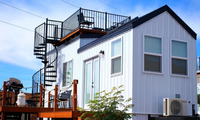 Apple Valley House | NEW Nook Tiny Home with Deck Firepit Skylights